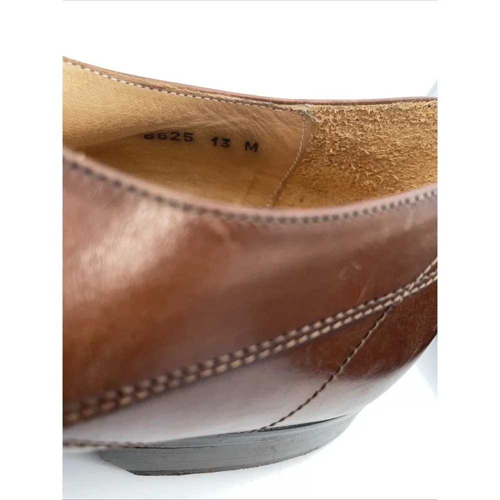 Mercanti Fiorentini Oxfords Apron Toe Shoes US 13 Brown‎ Leather ITALY